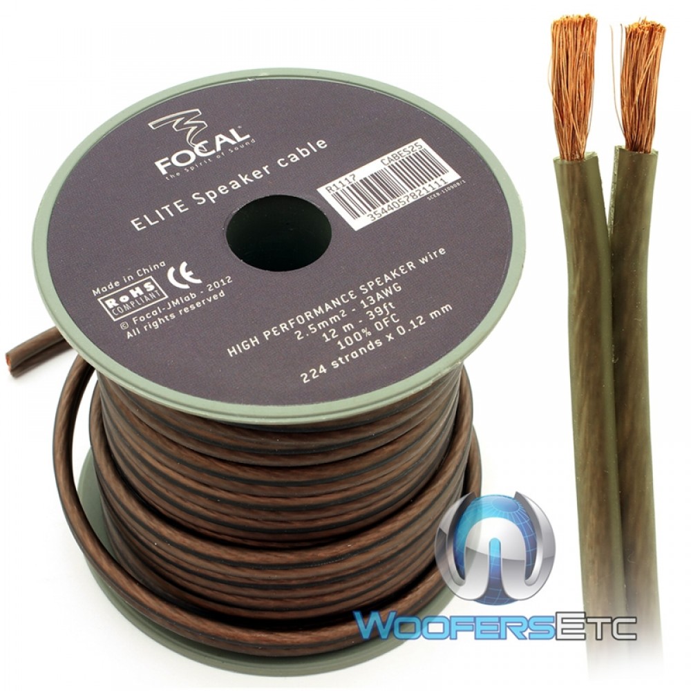 ES25 - Focal 39.37 Ft Elite Series Speaker Cable