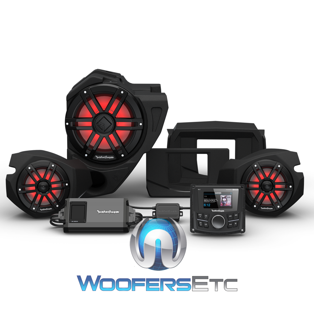 Rockford Fosgate RZR14-STG3 Audio Kit for Select 2014-Up Polaris RZR Models