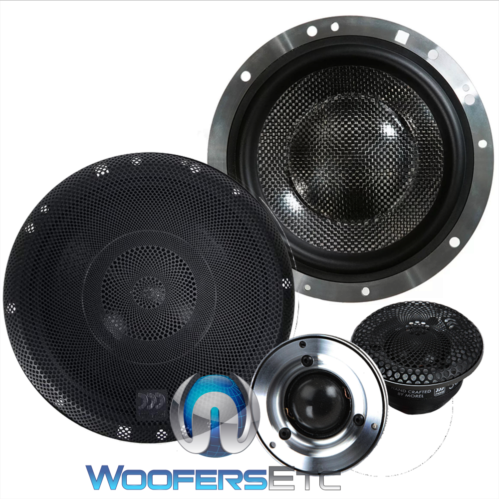 Supremo 602 Active - Morel 6.5" 2-Way 140W RMS Supremo Series Component Speakers System (No Crossovers)