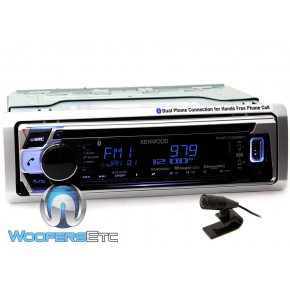 Kenwood KMR-D368BT CD/MP3 Marine Stereo Receiver with Bluetooth New 