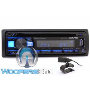 Alpine CDE-172BT In-Dash 1-DIN CD/USB Stereo Receiver with Bluetooth