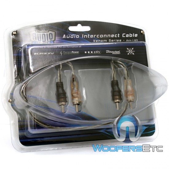 64100 Audio Interconnect - Directed Electronics 2 Channel 1.5 Feet RCA to RCA Cable