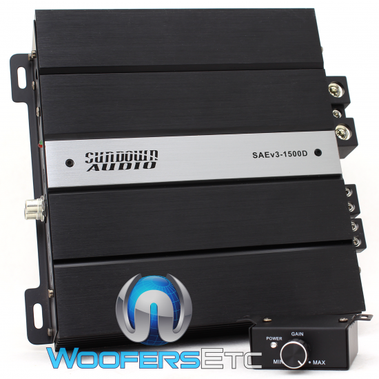 Sundown Audio SAE-1500D V.3 Monoblock 1500W RMS Digital Class D Amplifier SAEV3-1500D