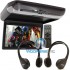 PKG-RSE3DVD - Alpine 10.2" Overhead Video Monitor with Built-In DVD Player