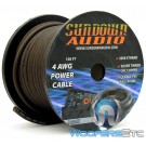 Sundown Audio PWR4-100B - 100 Ft 4 AWG OFC Frosted Black Power / Ground Cable