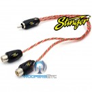 SI42YF - Stinger 2-Channel 4000 Series RCA Y-Adapter Cable (2-Female to 1-Male)