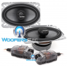 Memphis Audio MS46 Carbon Fiber 4" x 6" 2-Way Coaxial Speakers