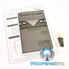 T600-2 - Rockford Fosgate 2 Ch. 600 Watt Amplifier